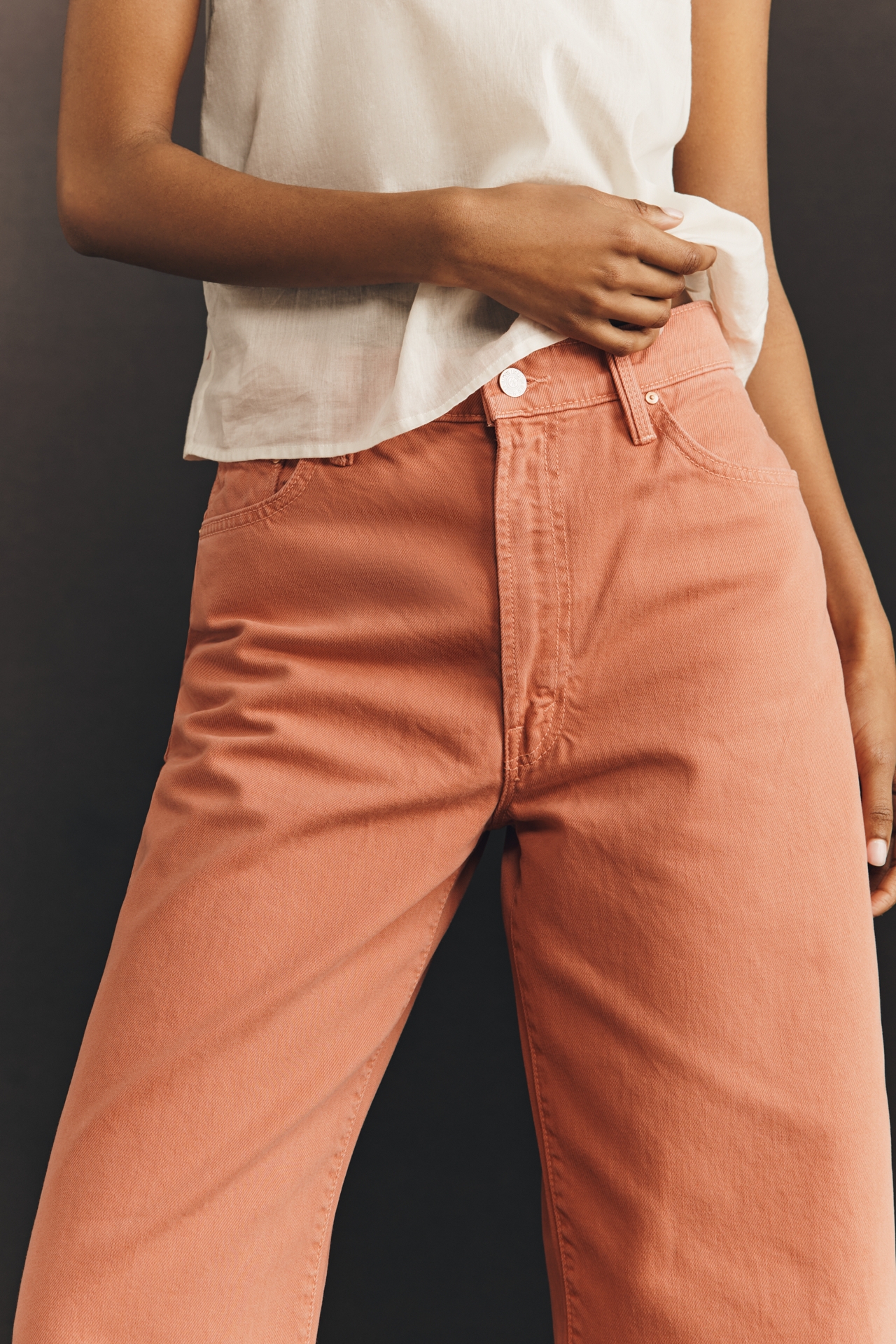 MOTHER Dodger Ankle High-Rise Straight Jeans