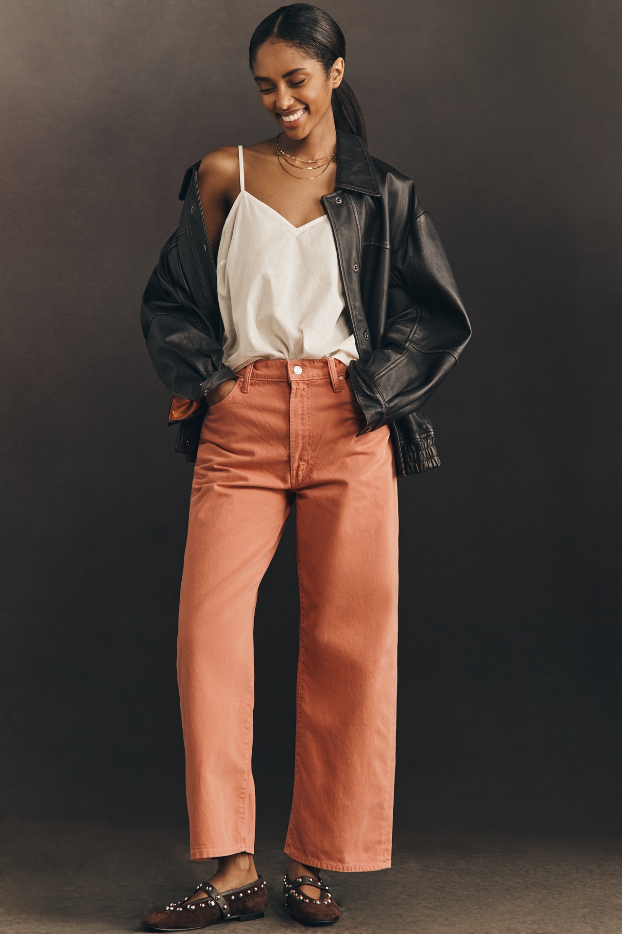 MOTHER Dodger Ankle High-Rise Straight Jeans