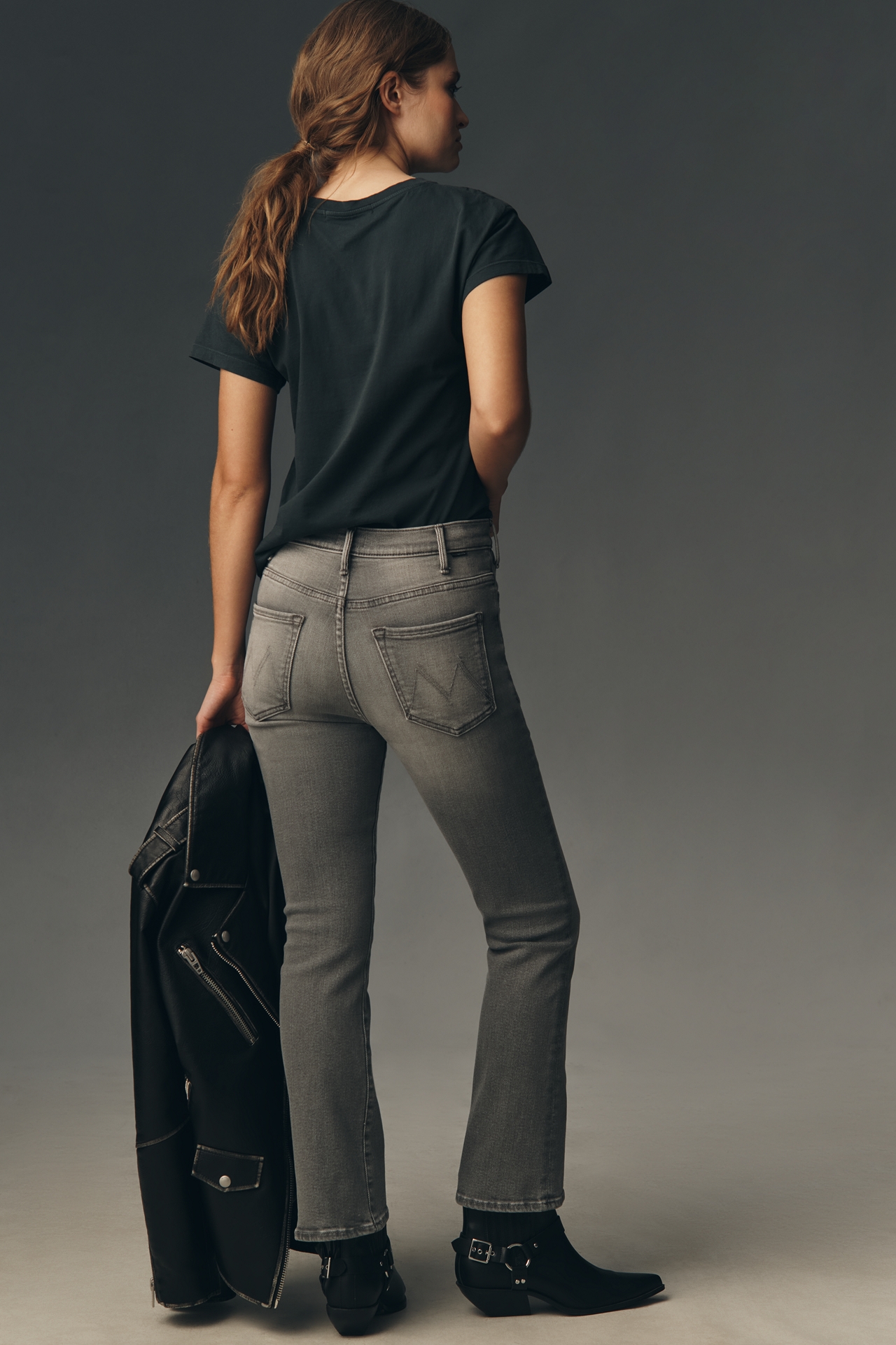 MOTHER The Hustler Ankle High-Rise Straight Jeans
