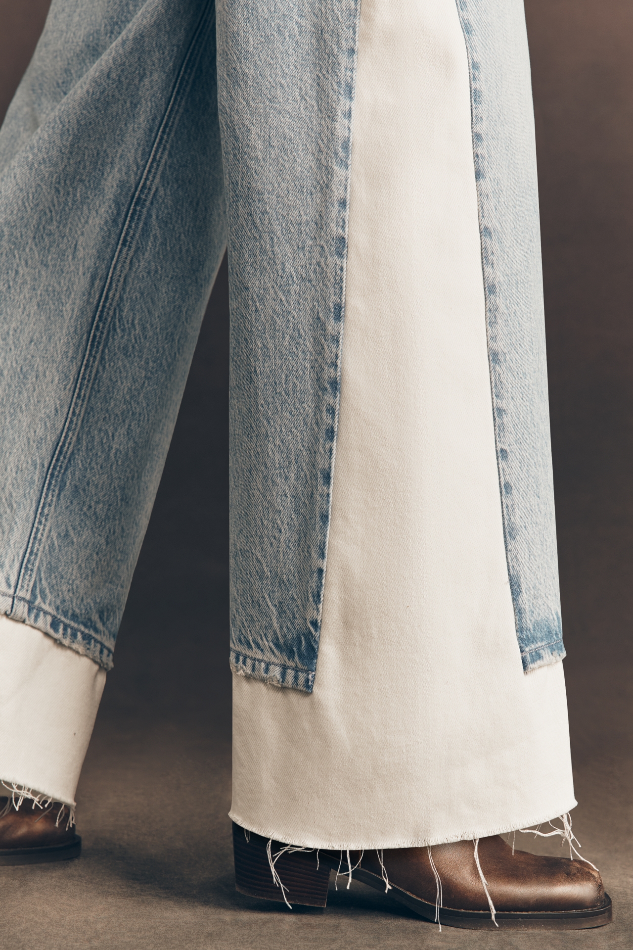 MOTHER Nacho Double Dip High-Rise Wide-Leg Jeans