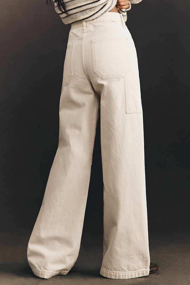 MOTHER Chisel Sneak High-Rise Wide-Leg Jeans | Anthropologie