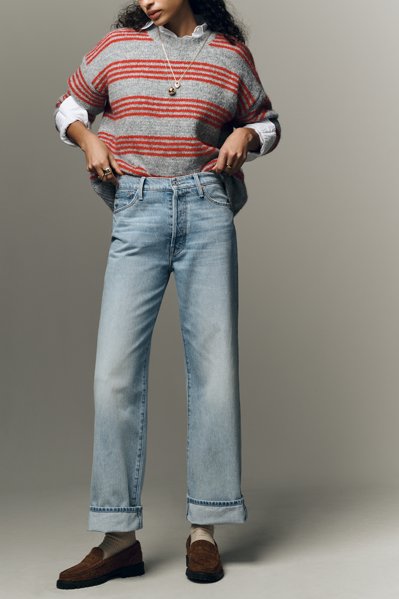 MOTHER Dodger High-Rise Wide-Leg Jeans