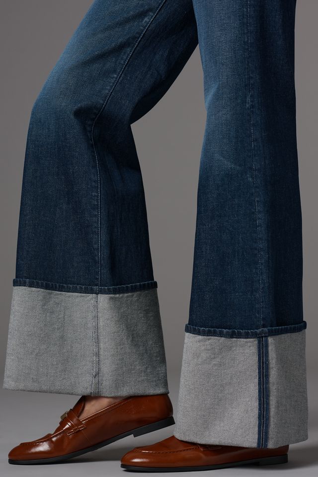MOTHER Hustler Roller Sneak High-Rise Wide-Leg Jeans #4