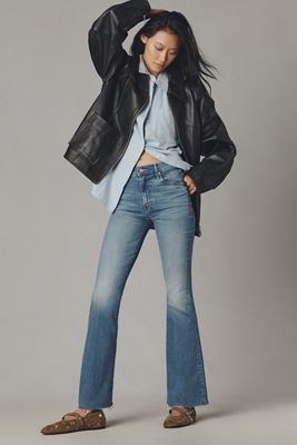 MOTHER Weekender Mid-Rise Flare Jeans