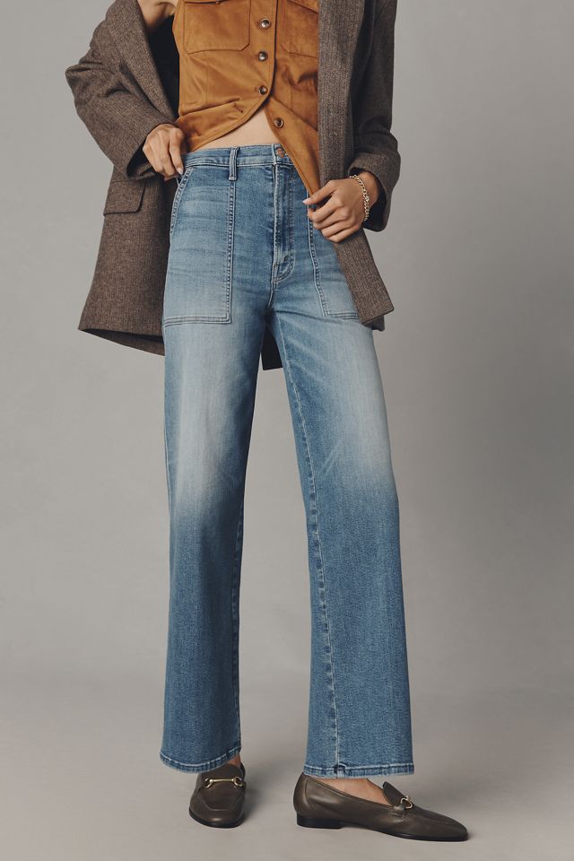 MOTHER Stitch-Up Maven High-Rise Straight Jeans #1