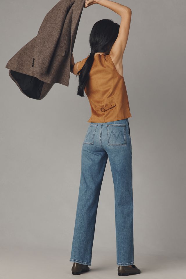MOTHER Stitch-Up Maven High-Rise Straight Jeans #2