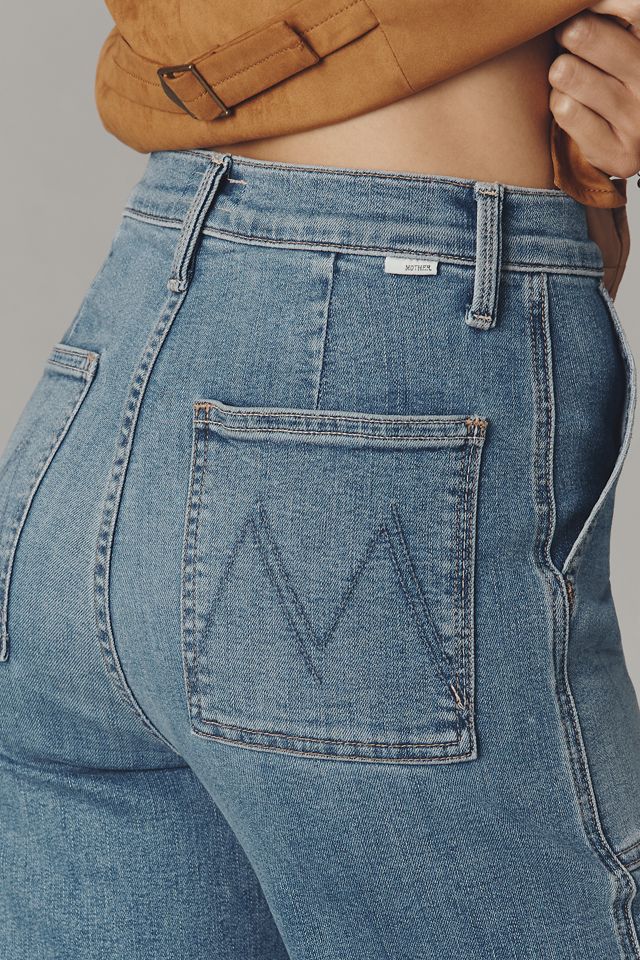 MOTHER Stitch-Up Maven High-Rise Straight Jeans #4