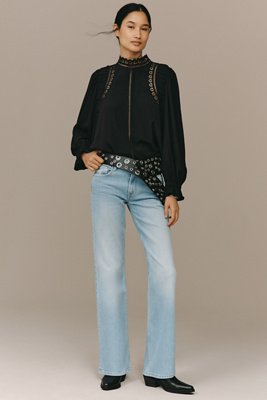 MOTHER The Bookie Sneak High-Rise Bootcut Jeans product page