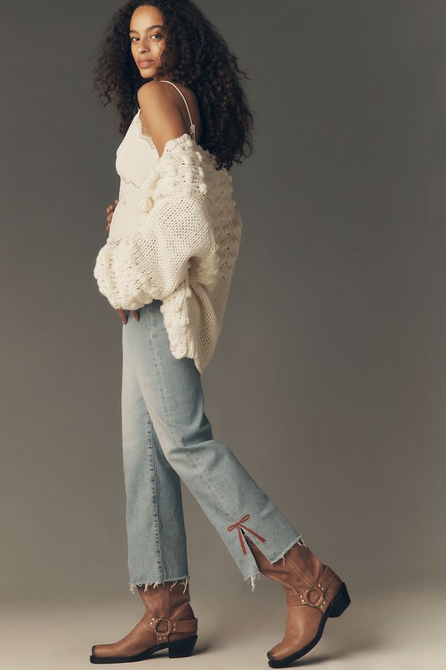 MOTHER The Rambler Zip Slice High-Rise Straight-Leg Jeans #3