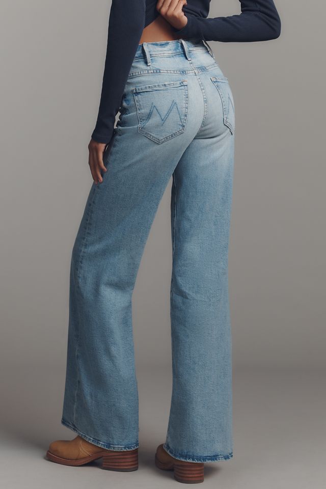 MOTHER The Hustler Roller Sneak High-Rise Wide-Leg Jeans #4