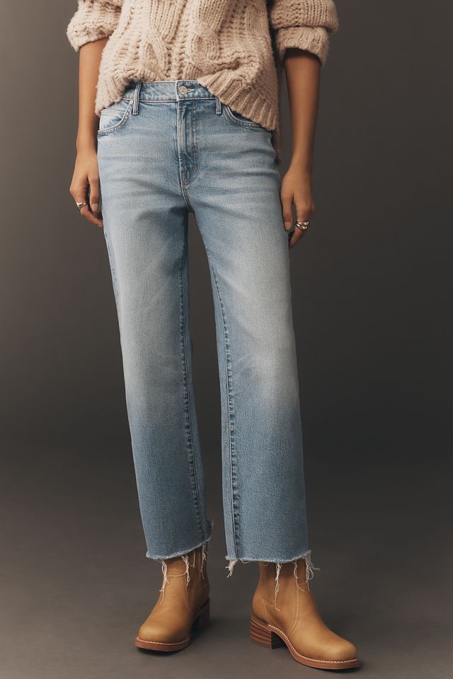 MOTHER Kick It Ankle Mid-Rise Straight-Leg Jeans #1
