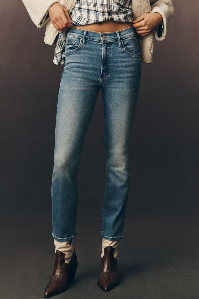 MOTHER The Insider Ankle High-Rise Bootcut Jeans #1