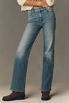 MOTHER The Kick It Mid-Rise Straight-Leg Jeans