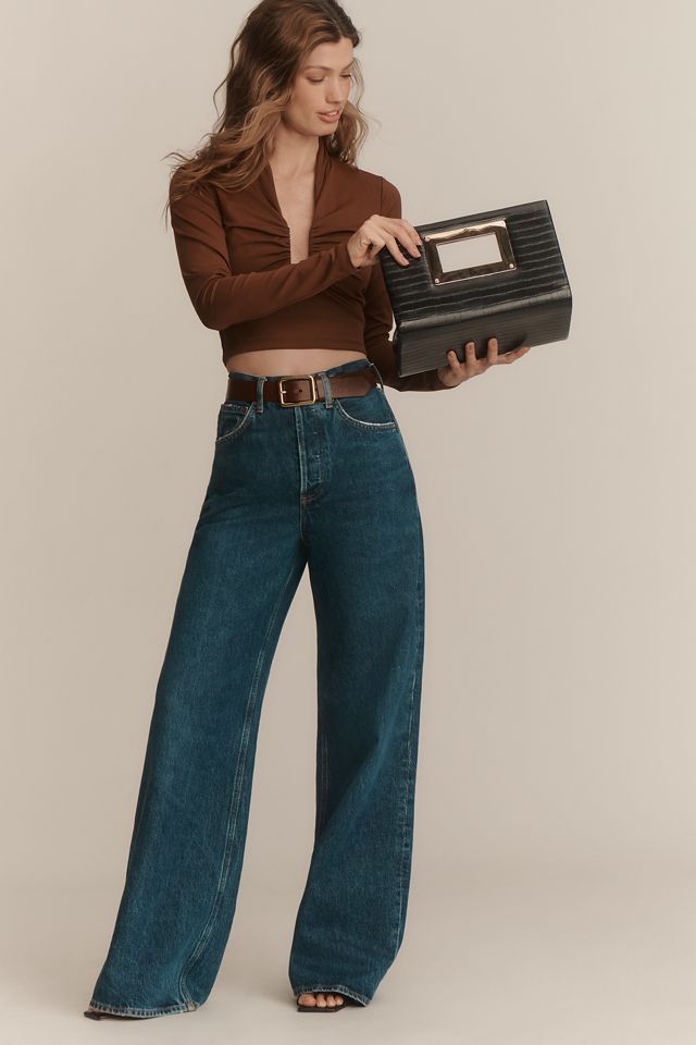 MOTHER Lemon Twist High-Rise Wide-Leg Jeans #5