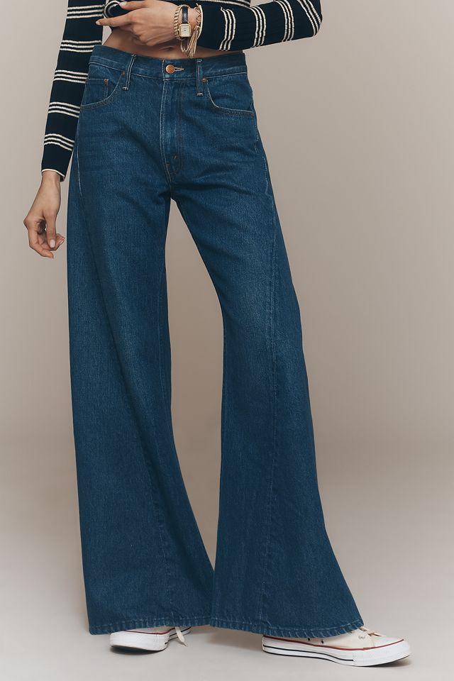MOTHER Lemon Twist High-Rise Wide-Leg Jeans #1
