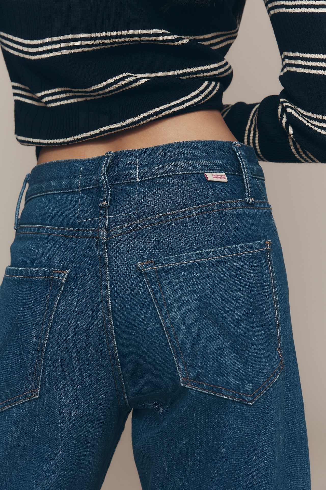 MOTHER Lemon Twist High-Rise Wide-Leg Jeans