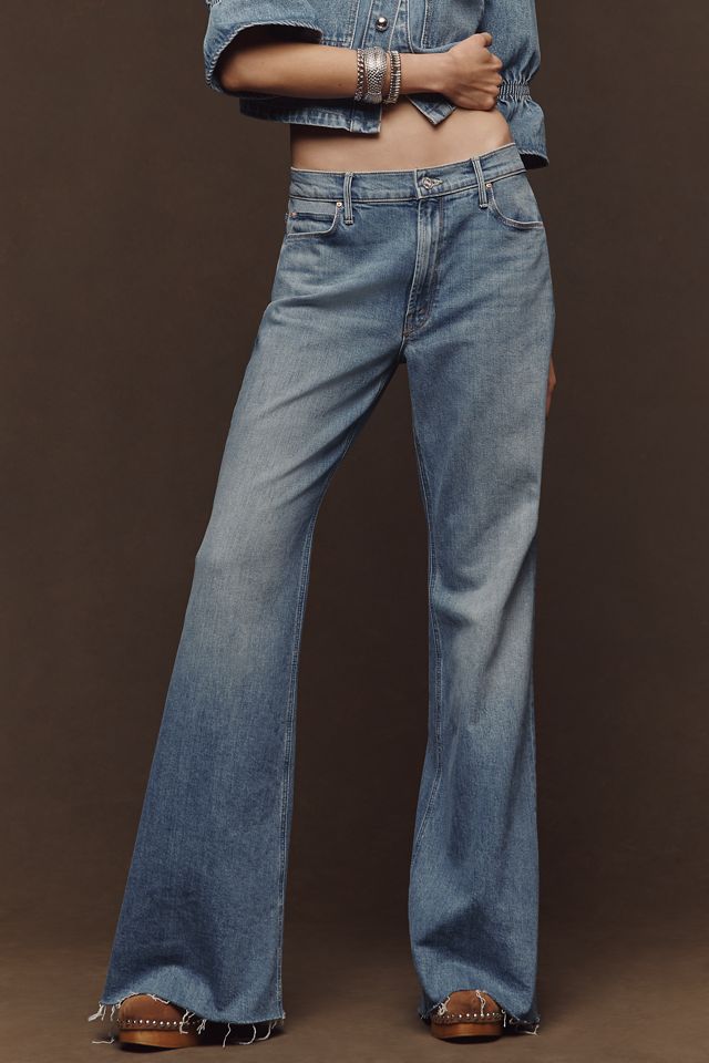 MOTHER The Doozy Fray High-Rise Bootleg Jeans | Anthropologie
