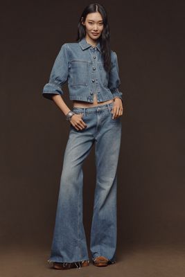 MOTHER The Insider Crop Step Fray Jeans | Anthropologie