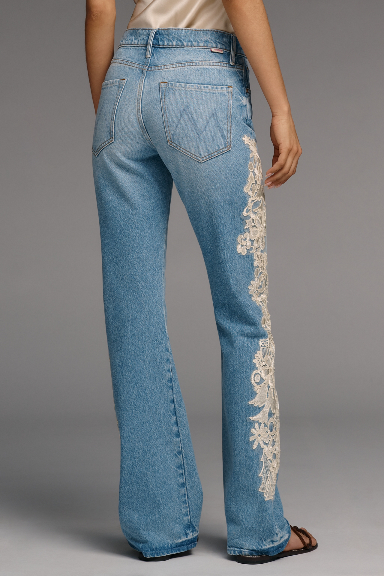 MOTHER Chomp Heel High-Rise Flare Jeans