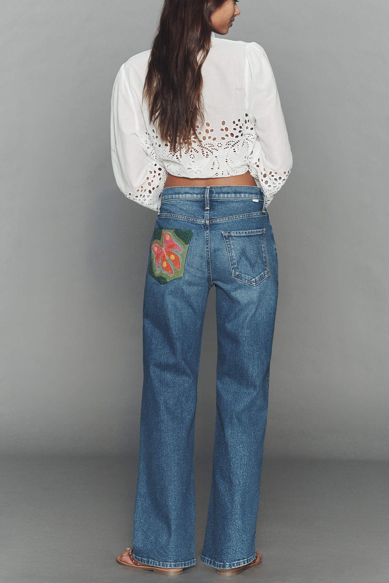 MOTHER Dodger Ankle High-Rise Relaxed Straight Jeans