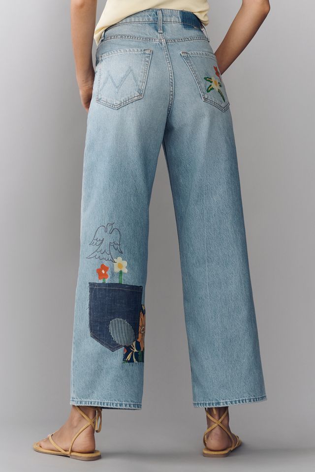 MOTHER Spinner Flood High-Rise Wide-Leg Jeans | Anthropologie
