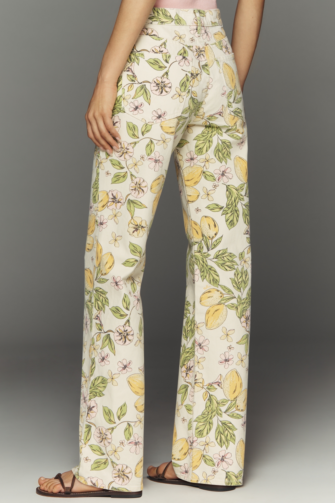 MOTHER Kick It Mid-Rise Straight-Leg Lemon Jeans