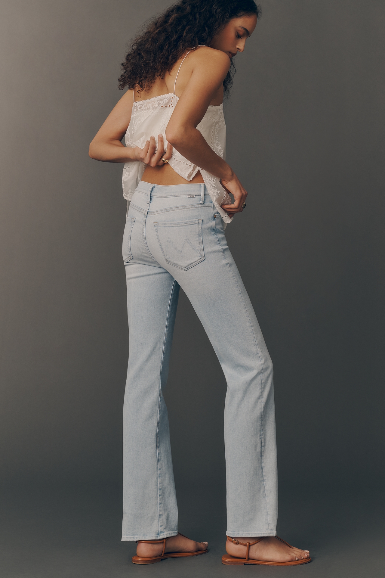 MOTHER Kick It High-Rise Straight-Leg Jeans