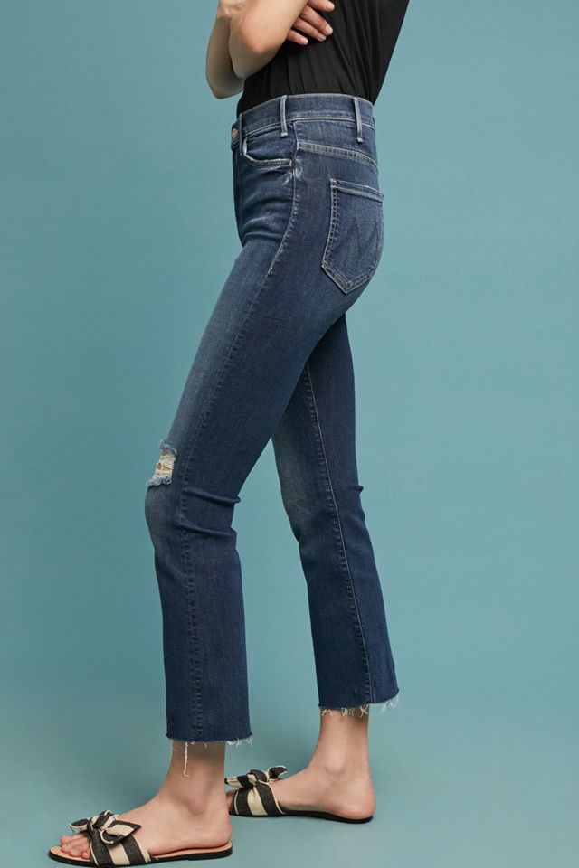 MOTHER The Hustler Ultra High-Rise Frayed Ankle Jeans #3