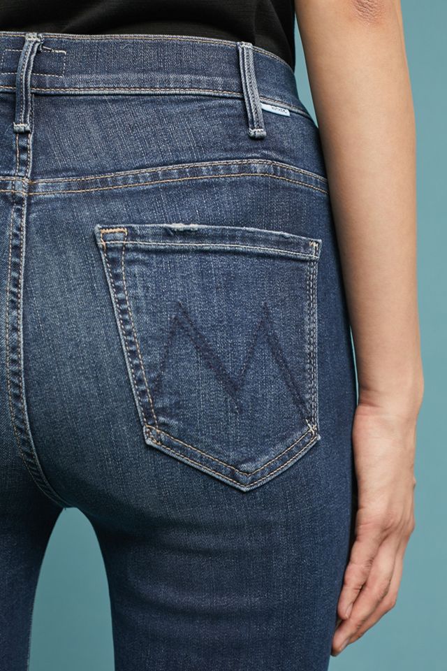 MOTHER The Hustler Ultra High-Rise Frayed Ankle Jeans #4
