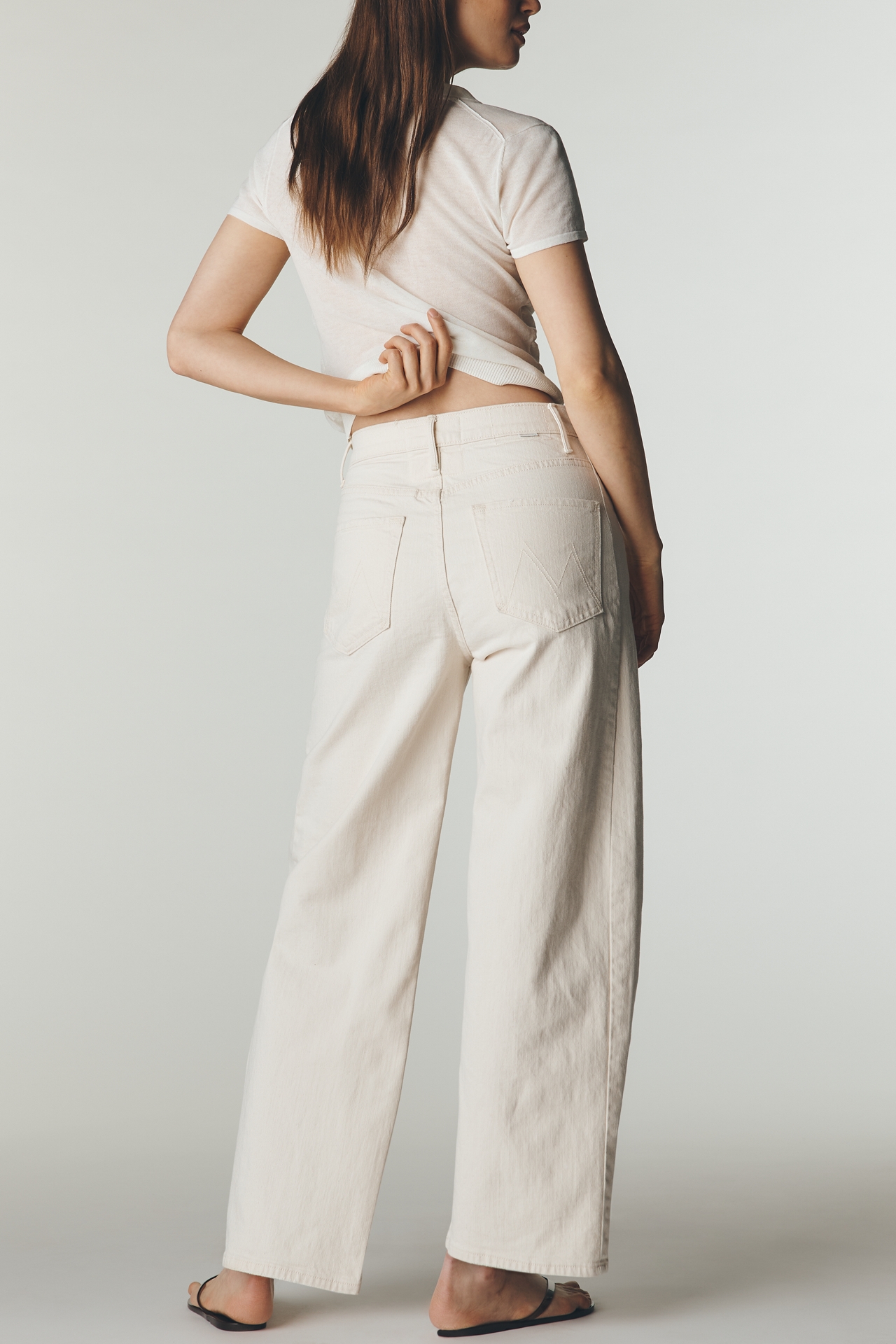 MOTHER Half-Pipe Ankle High-Rise Barrel Jeans