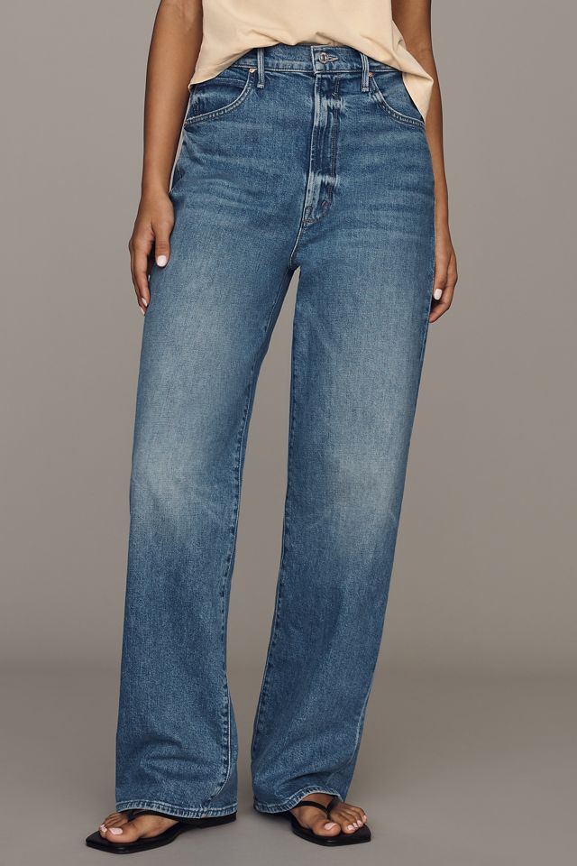 MOTHER Tunnel Vision Sneak High-Rise Straight-Leg Jeans #1