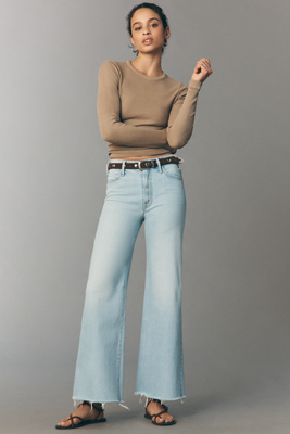 MOTHER Hustler Roller Skimp High-Rise Wide-Leg Jeans