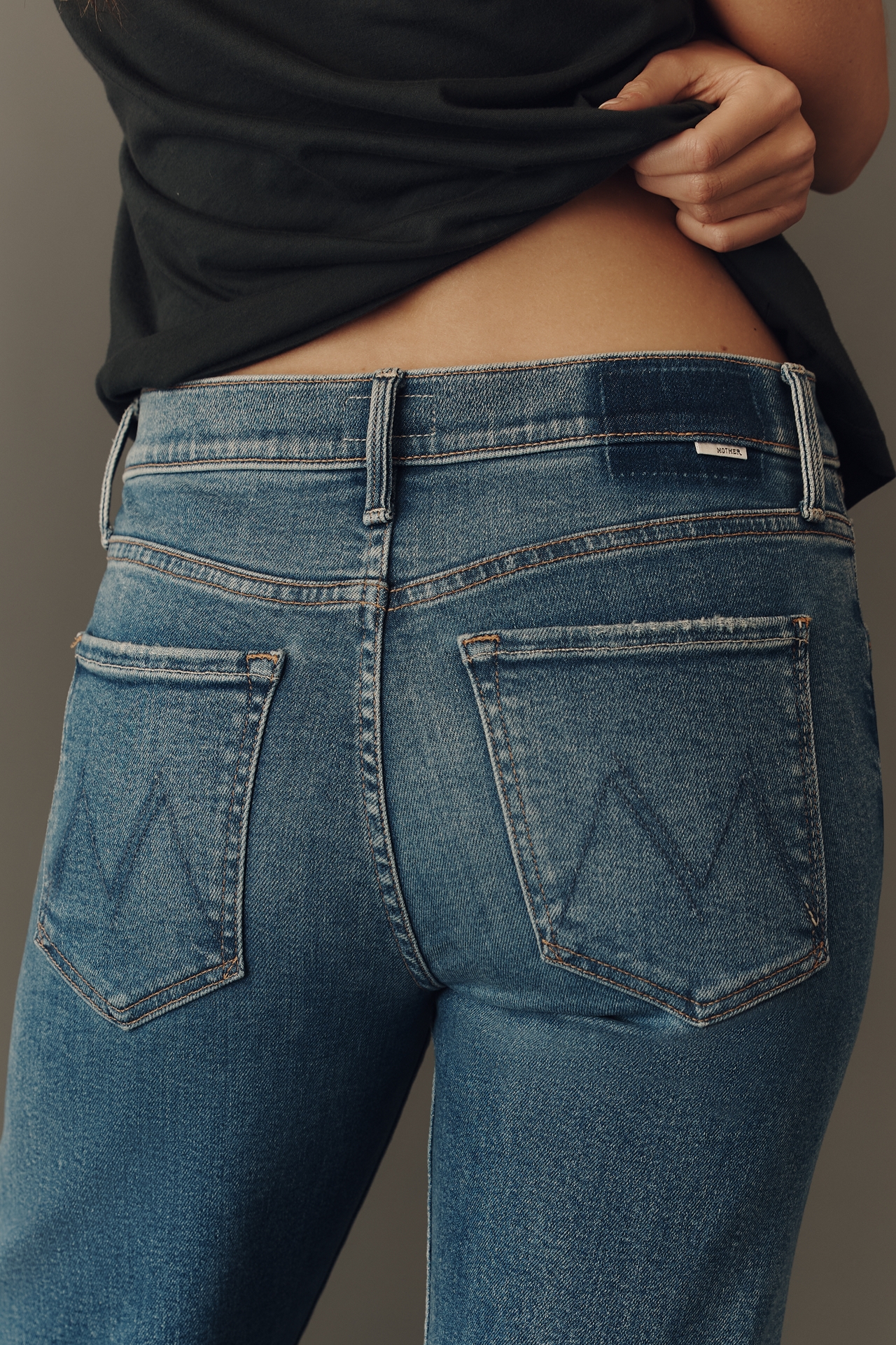 MOTHER Newbie Ankle Mid-Rise Relaxed Straight-Leg Jeans