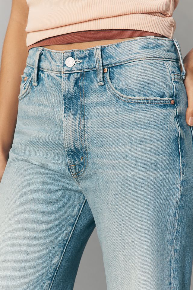 MOTHER Rambler Zip Flood Mid-Rise Straight Leg Jeans #3