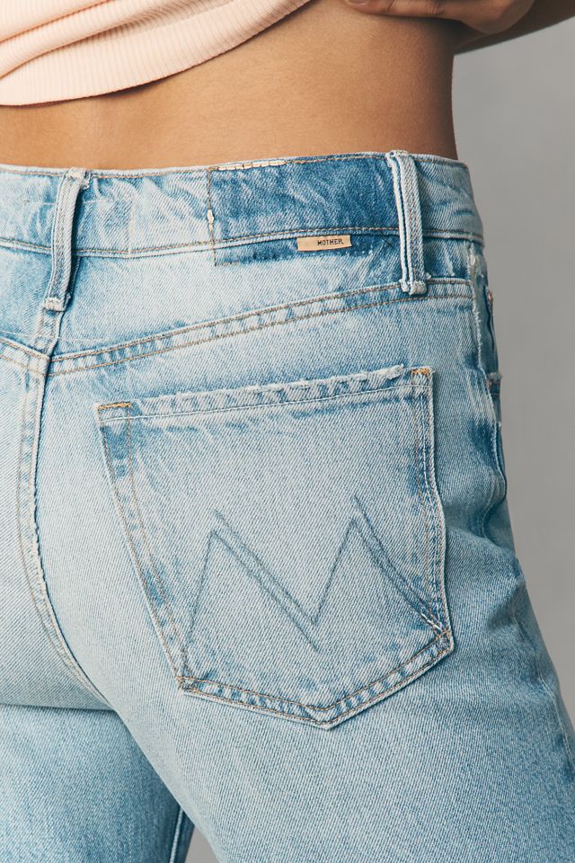 MOTHER Rambler Zip Flood Mid-Rise Straight Leg Jeans #4