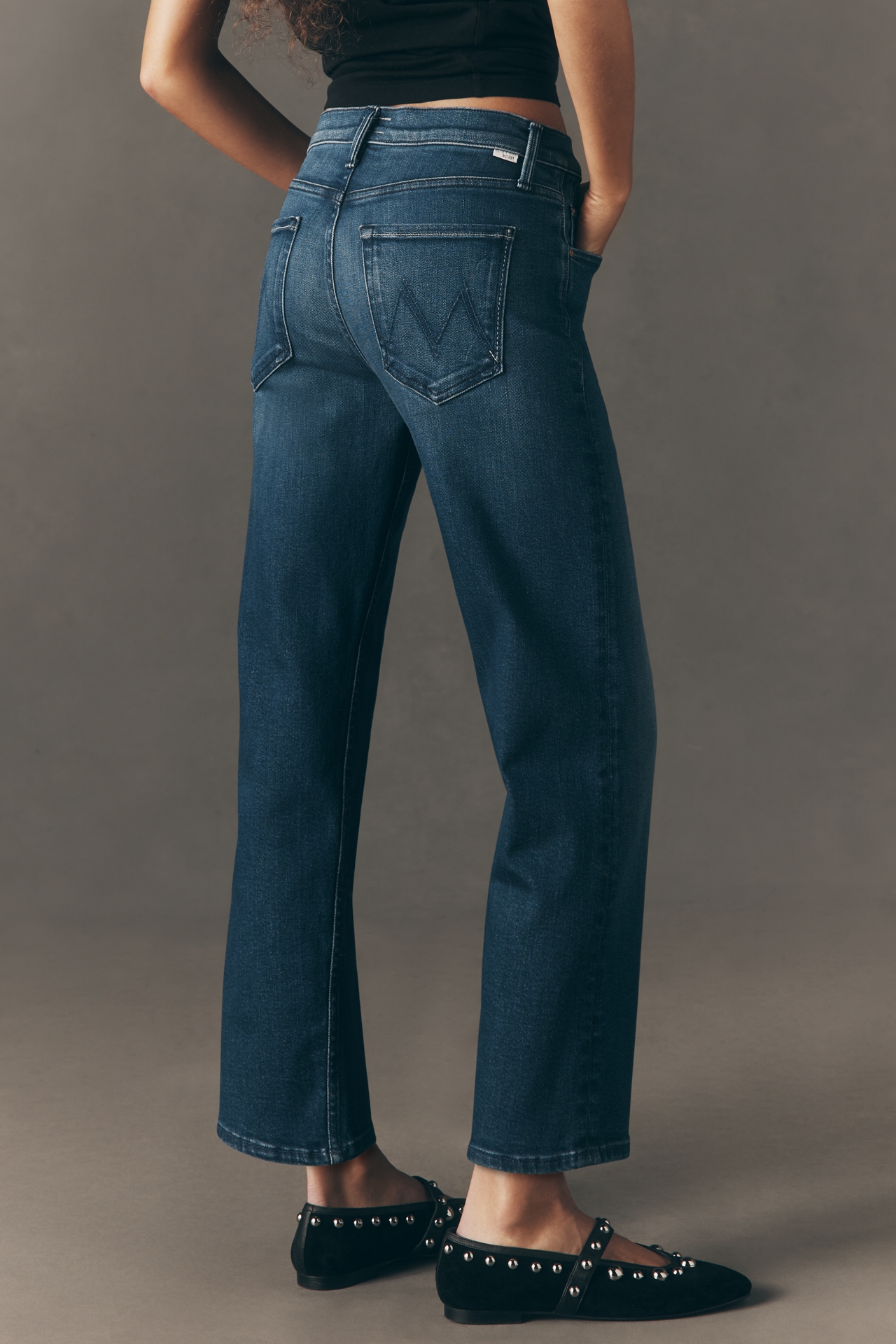 MOTHER Newbie Ankle Mid-Rise Relaxed Jeans