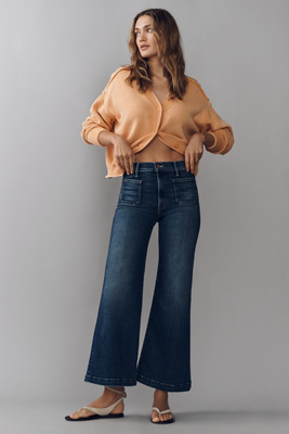 MOTHER The Hustler Petite Roller Sneak Jeans