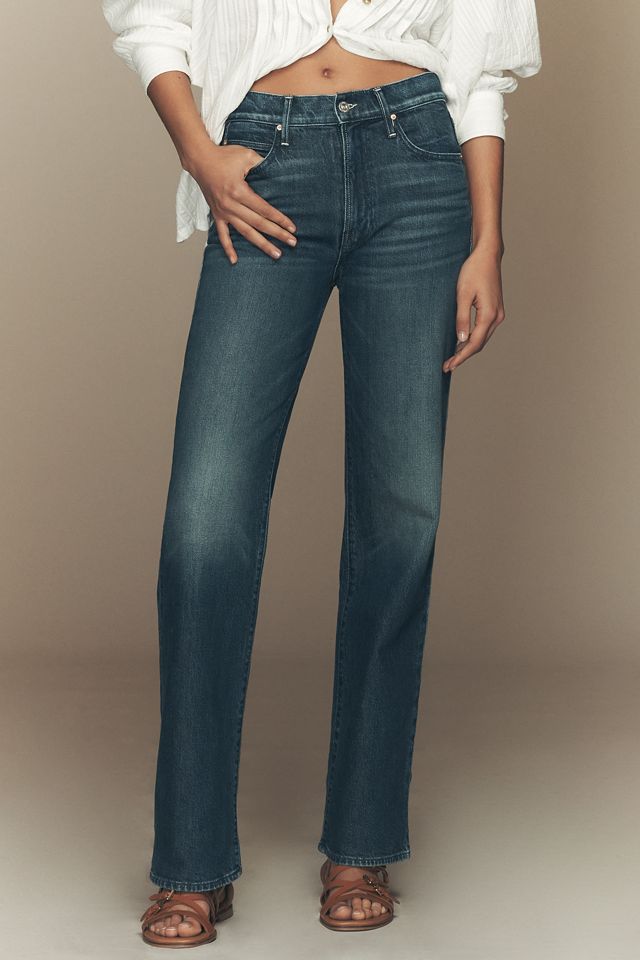 MOTHER Kick It High-Rise Straight-Leg Jeans #1