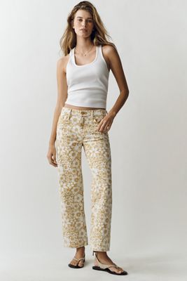 MOTHER Mid-Rise Rambler Zip Ankle Jeans