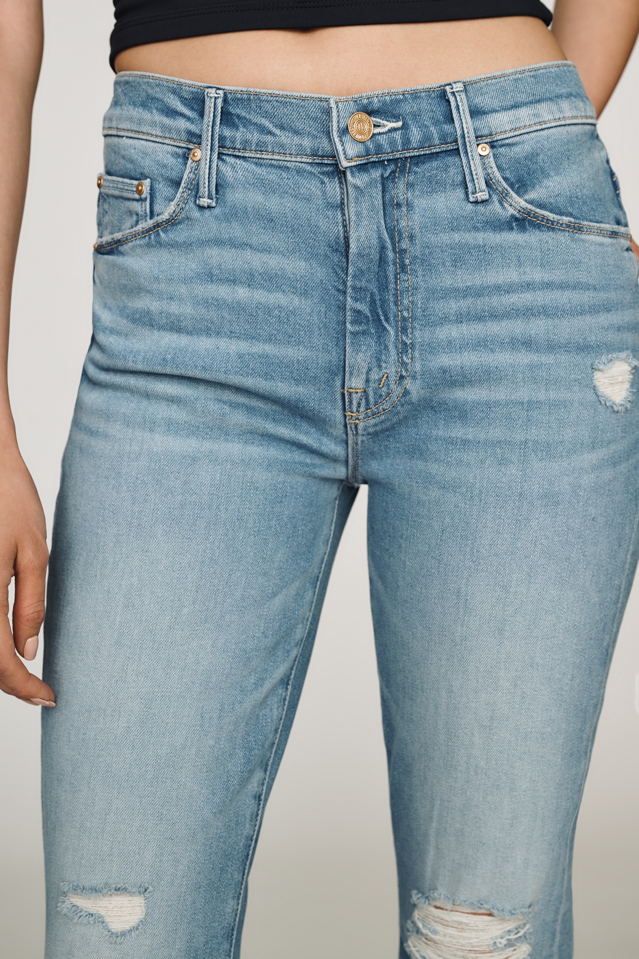 MOTHER Weekender High-Rise Bootcut Jeans