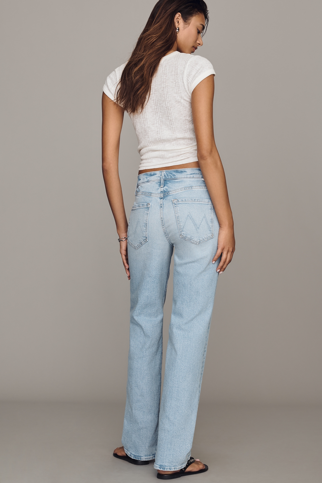 MOTHER Kick It High-Rise Straight Jeans