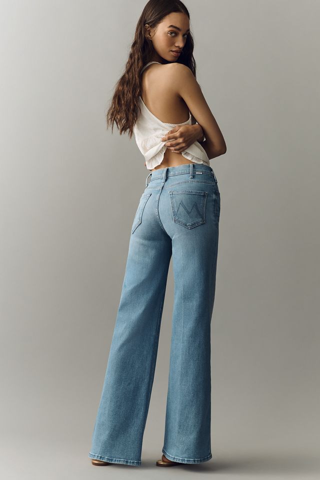 MOTHER High-Rise Hustler Roller Sneak Jeans #3