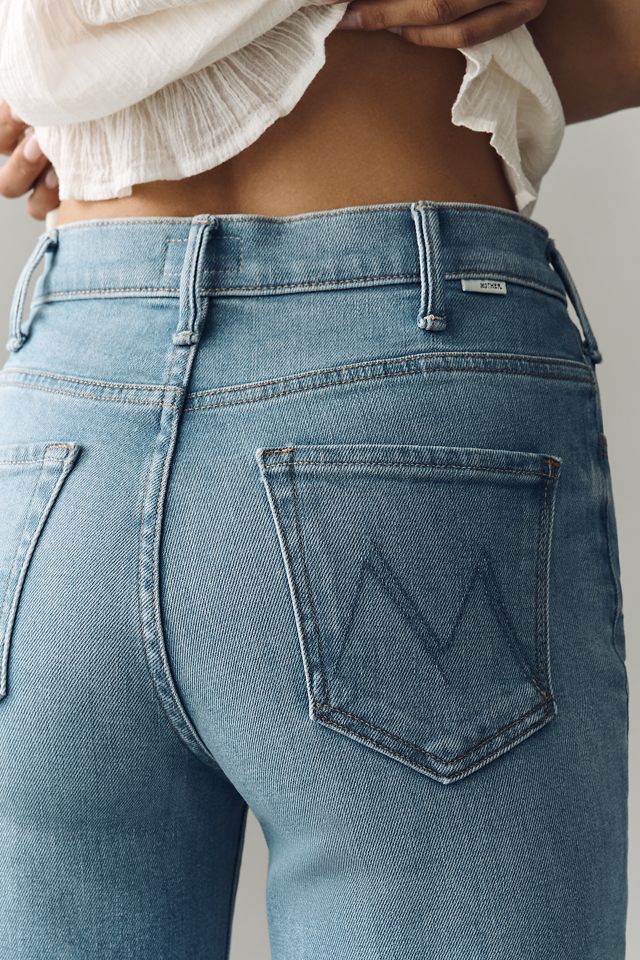 MOTHER High-Rise Hustler Roller Sneak Jeans #5