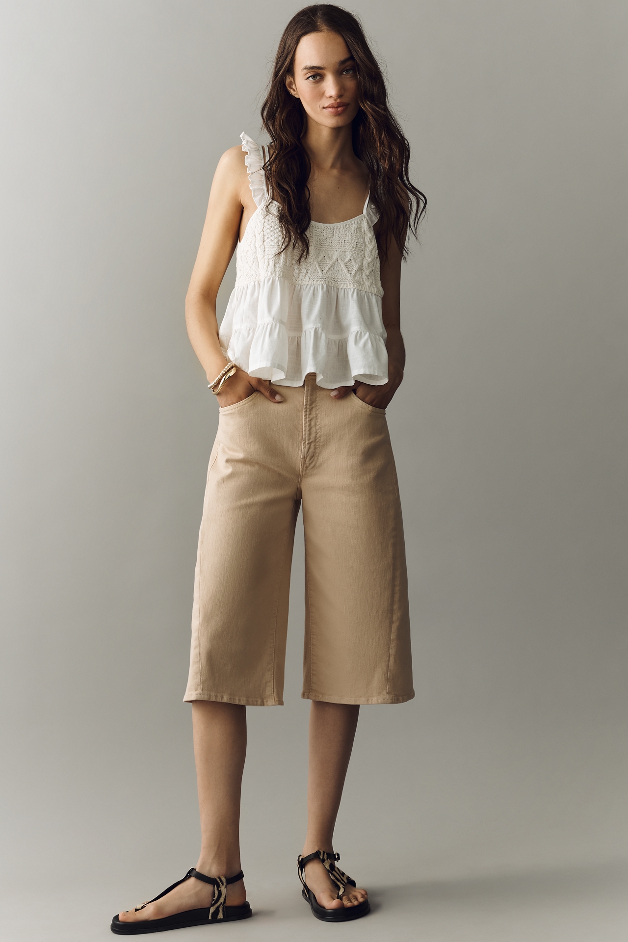 MOTHER Whole Lot Twist Zip High-Rise Barrel Jeans