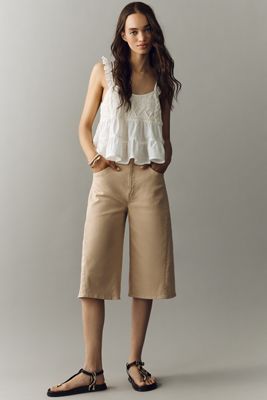 MOTHER Whole Lot Twist Zip High-Rise Barrel Jeans