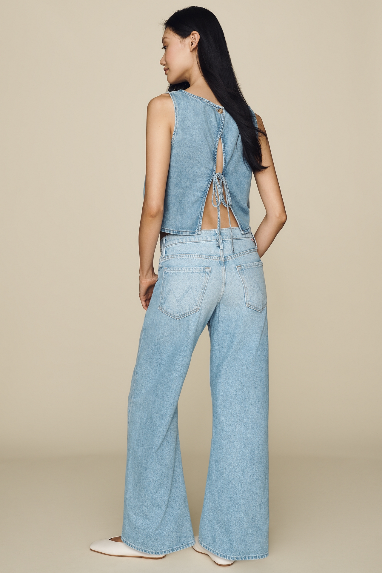 MOTHER Whip Skimp Mid-Rise Tapered Jeans