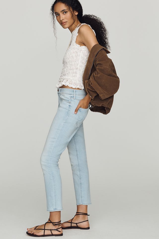 MOTHER Dazzler Crop Mid-Rise Straight Jeans #2