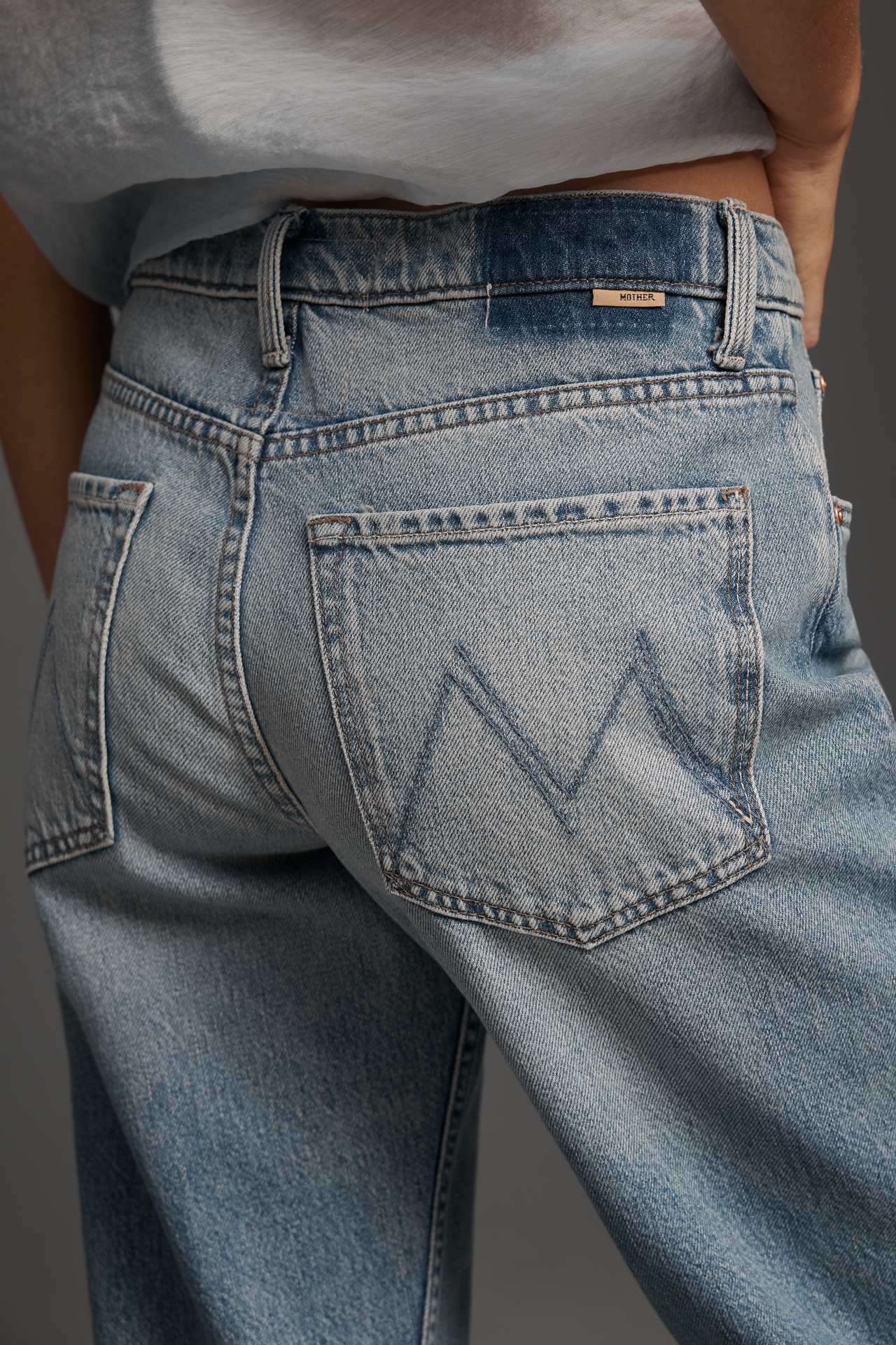 Mother Bookie Twist High-Rise Flare Jeans
