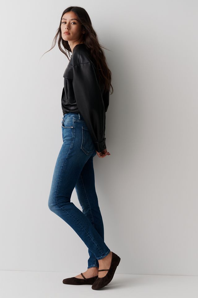 MOTHER Looker Mid-Rise Skinny Straight-Leg Jeans #4