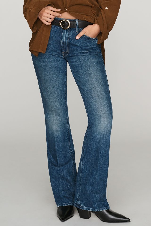 MOTHER Outsider Sneak Mid-Rise Straight-Leg Jeans #1